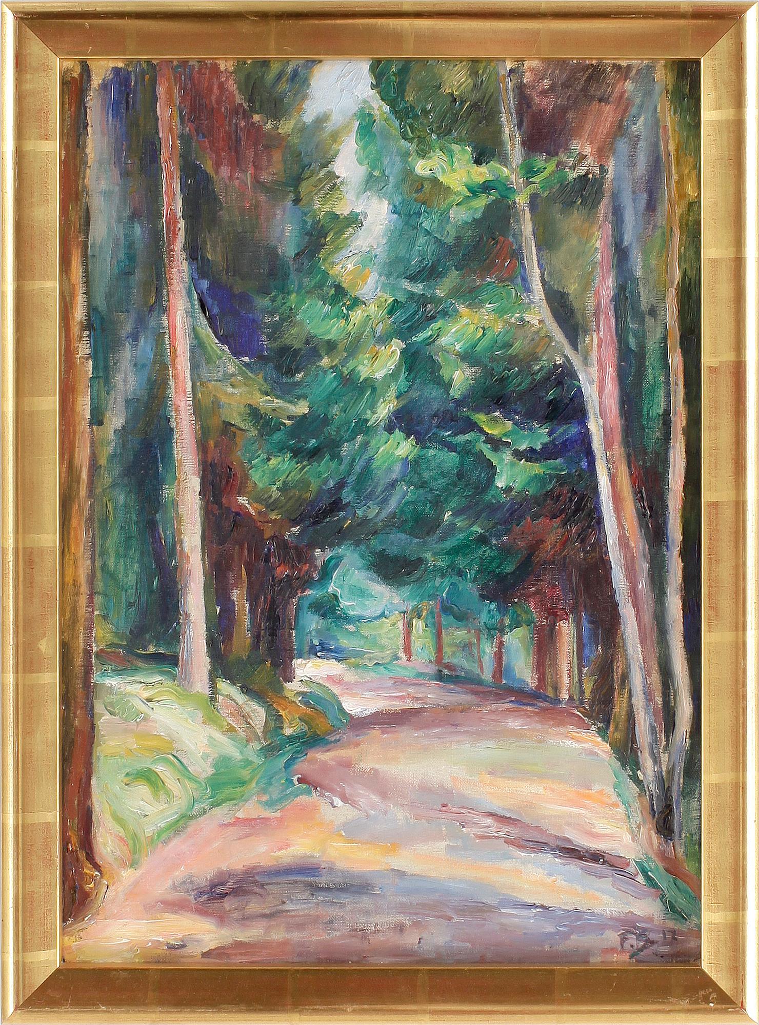 FRANS BERG, olja på duk, monogramsignerad och daterad -17.