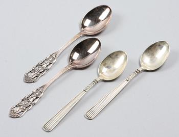 KAFFESKEDAR, 12 + 12 st. Silver. Bla MGAB 1958.