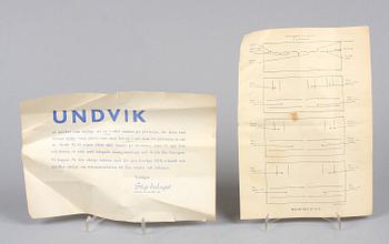 SCHATULL samt BARSKÅP, 1900-talets andra hälft.