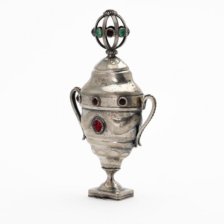 Scent box, silver, Denmark, 17th/18th century.