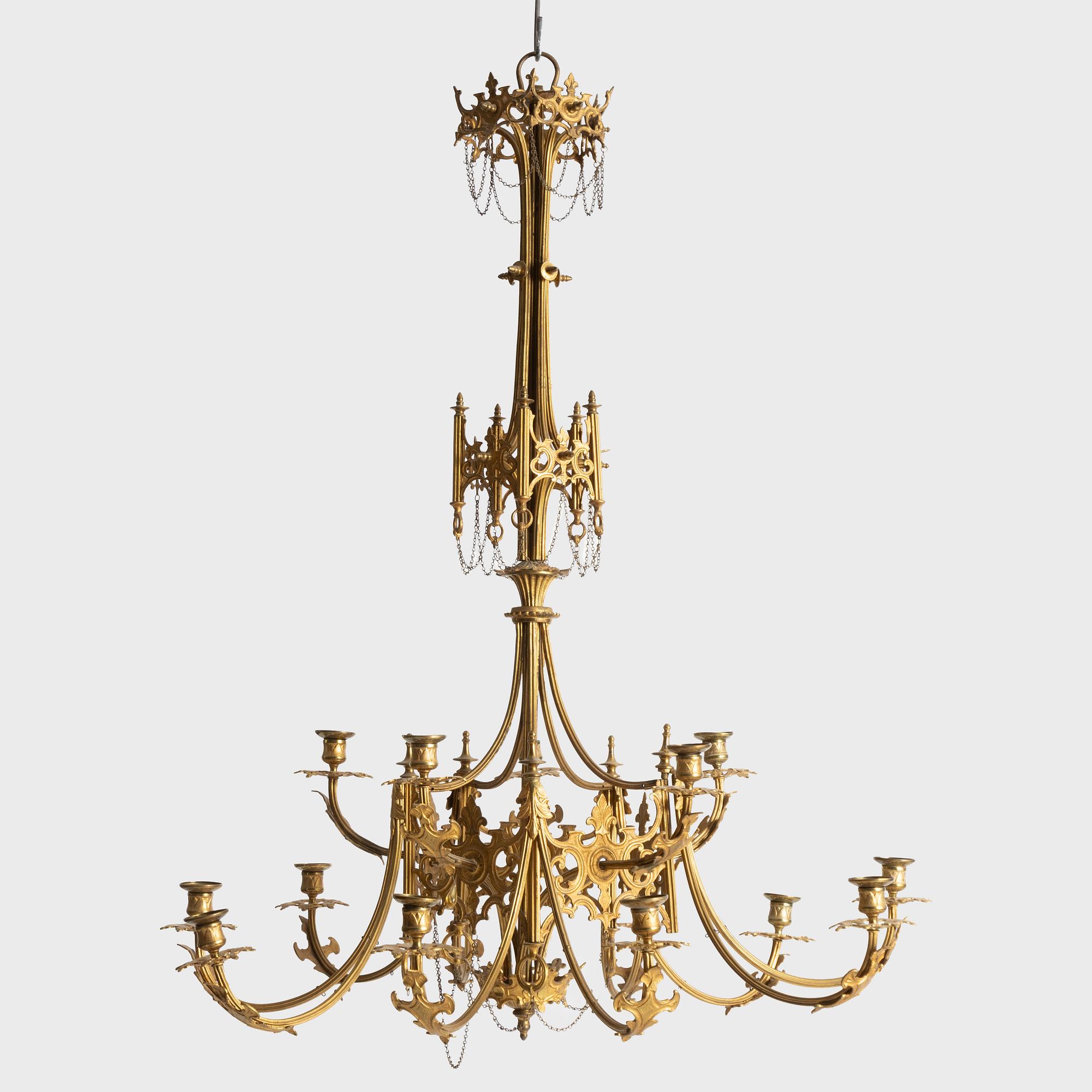 Ljuskrona, oscariansk, 1800-talets slut.