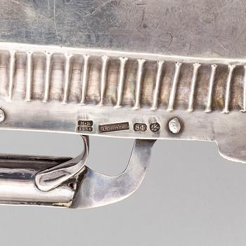 A russian silver tray, mark of Johan Henricson, St Petersburg 1835.