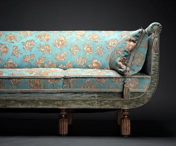 An Axel Einar Hjorth  originally upholstered 'Library' sofa, Nordiska Kompaniet, 1931.