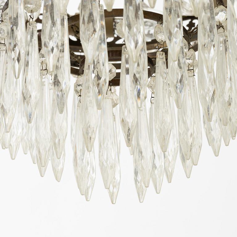 An Empire-style chandelier, circa 1900.