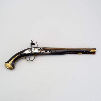 A Swedish flintlock cavalry pistol m/1738.