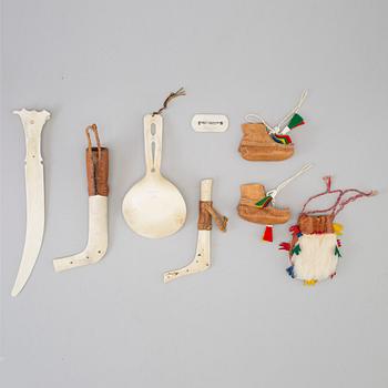 Eight Sami items, including John Nilsson, Araksuolo.