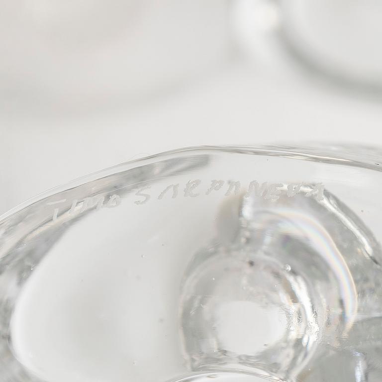 Timo Sarpaneva, A pair of candleholders, 'Arkipelago'-serie, signed Timo Sarpaneva.