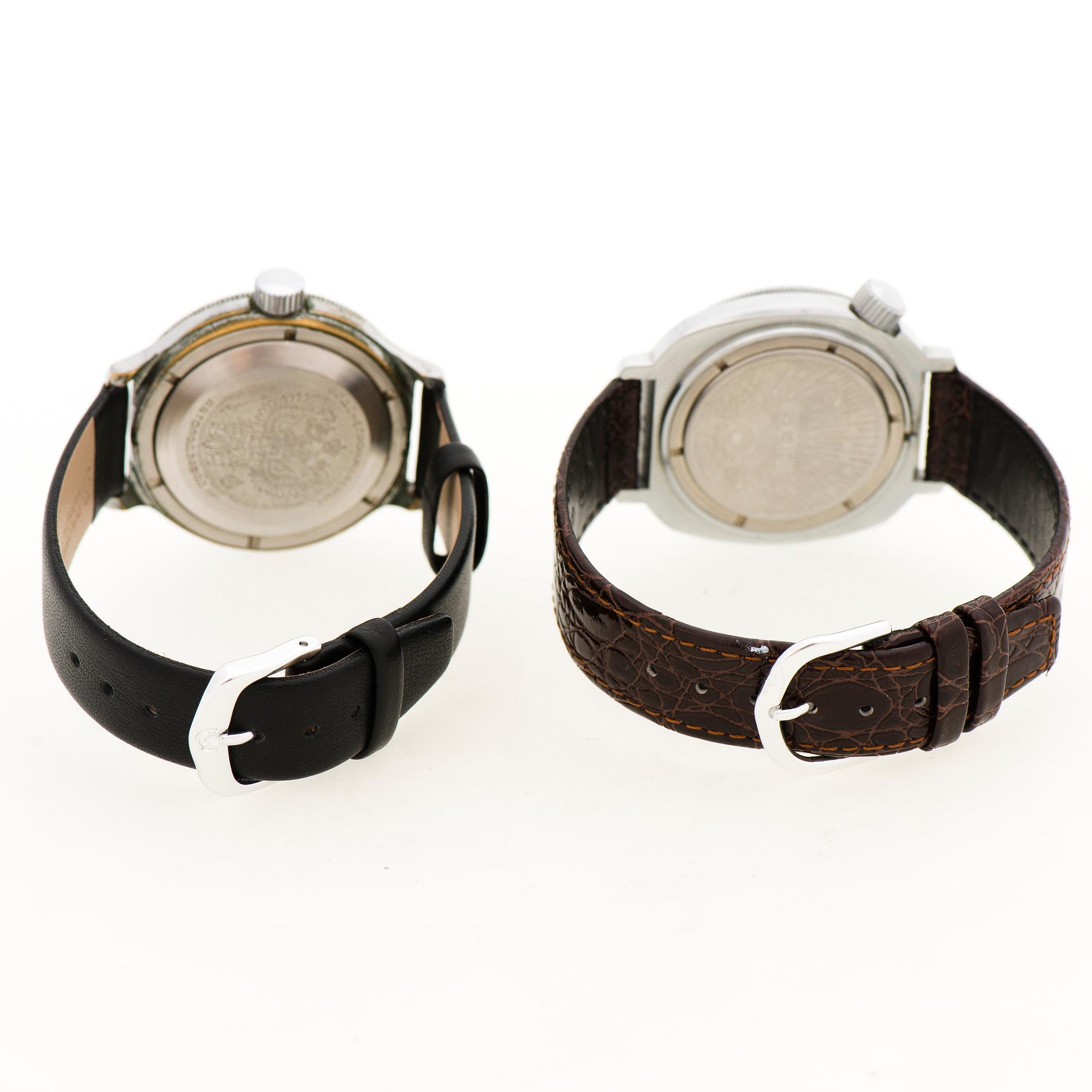 VOSTOK (Восток), Komandirskie, rannekelloja, 2 kpl, 40 mm.