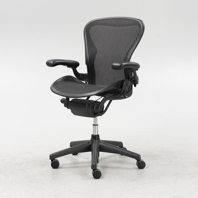 Don Chadwick/Bill Stump, an 'Aeron' swivel office chair, Herman Miller.