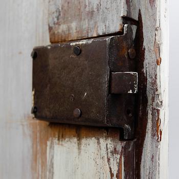 HÖRNSKÅP, allmoge, omkring år 1800.