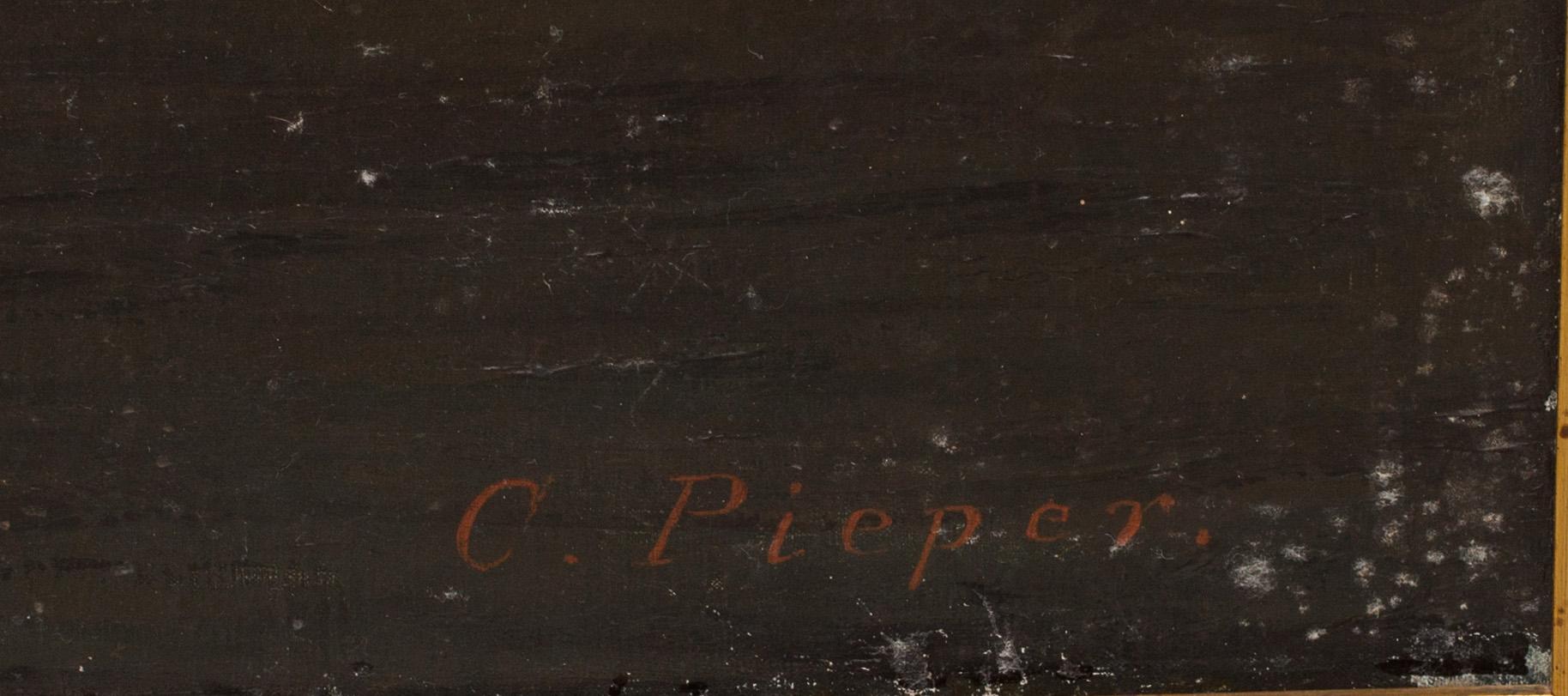 CHRISTIAN PIEPER, olja på duk, signerad C. Pieper.