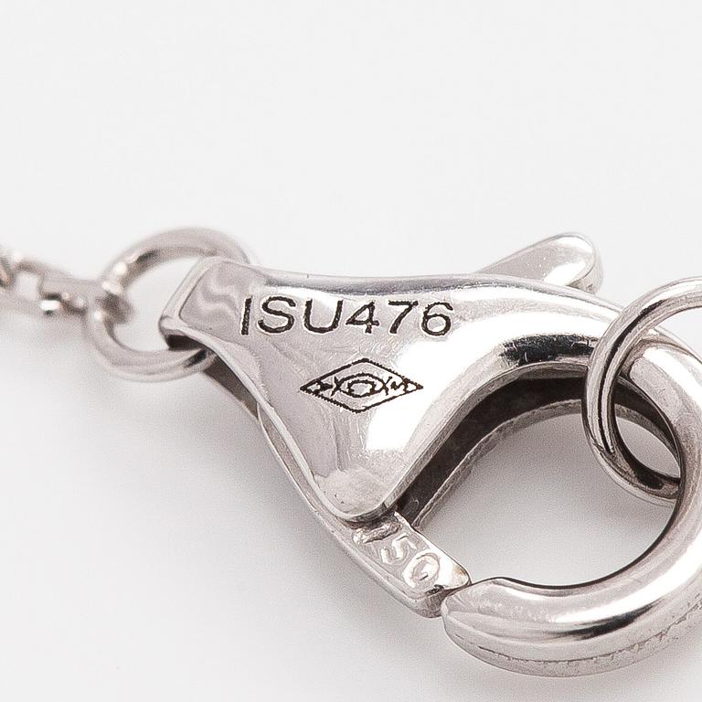 Cartier, an 18K white gold 'C de Cartier' necklace with a brilliant-cut diamond.