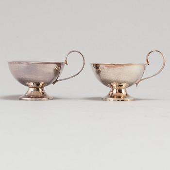 a set of 25 silver cups by Ceson Göteborg, 1980.