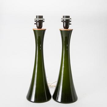 BERNDT NORDSTEDT, bordslampor, ett par, "B-015", Bergboms, 1970-tal.