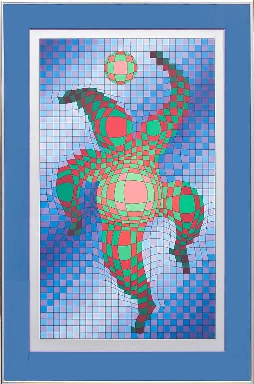 VICTOR VASARELY, färgserigrafi, signerad och numrerad 171/275.