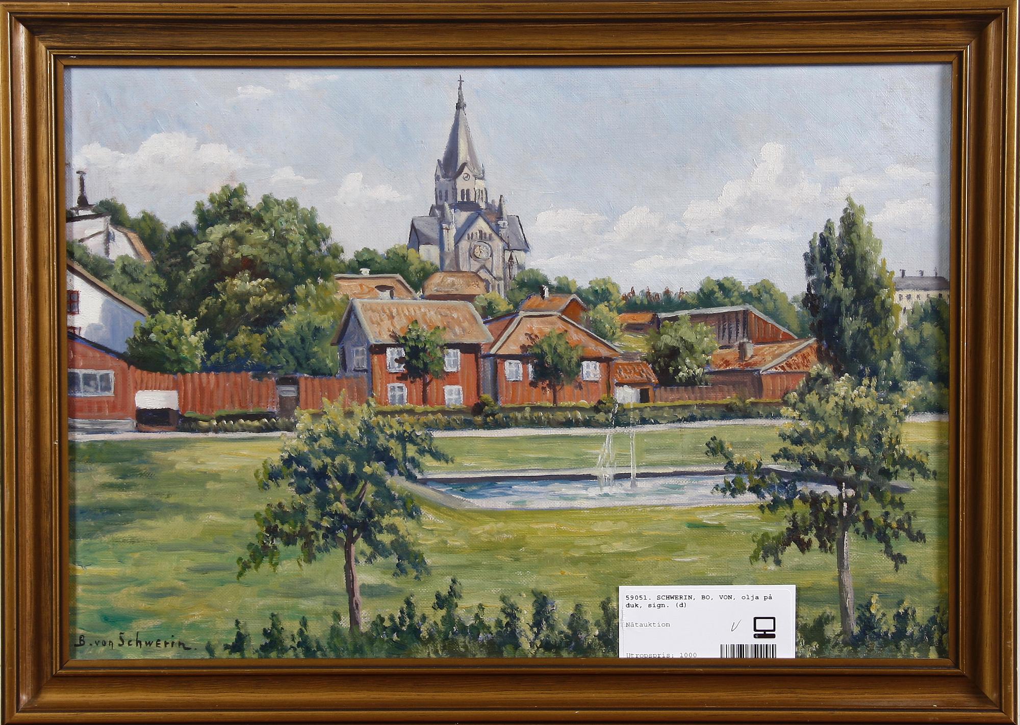 SCHWERIN, BO, VON, olja på duk, sign.