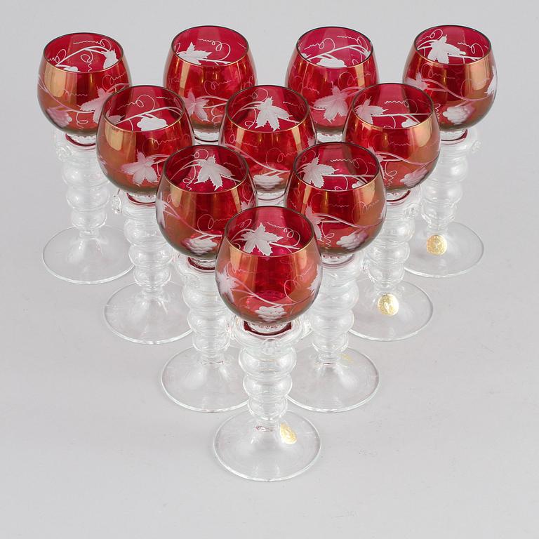 REMMARE, 10 st, glas, Kosta, 1900-tal.