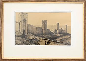 GRAVYRPLÅTAR, 5 st, A. Mayer och P.A Säve, 1800-tal.