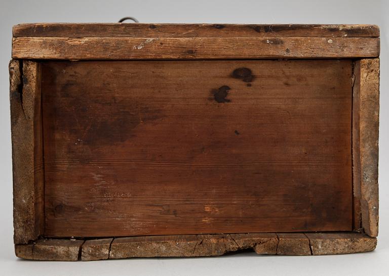 VÄGGSKÅP, allmoge, sannolikt Dalarna, 1800-tal.