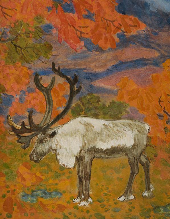Helmer Osslund, "Höststämning, Sjöfallet".