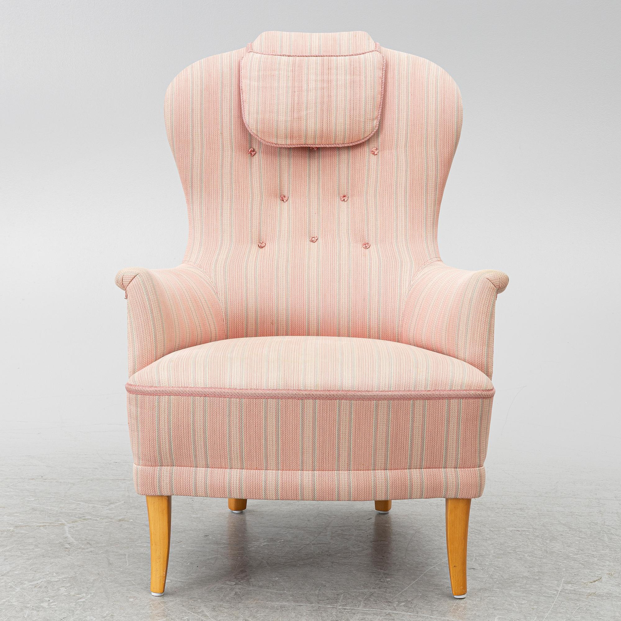 Carl Malmsten, Armchair, “Farmor”, AB O.H. Sjögren, second half of the 20th century.