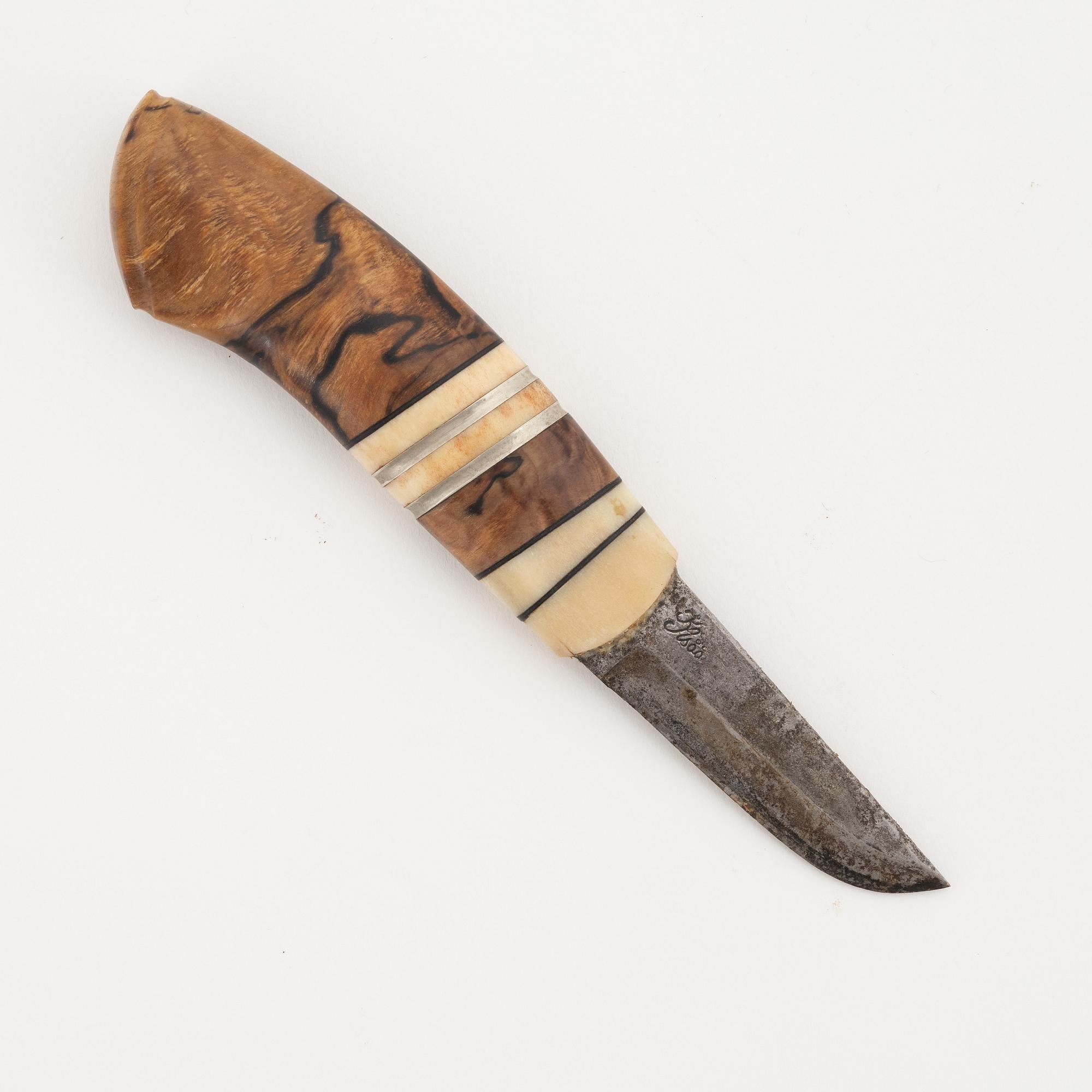 Torbjörn "Tobbe" Lundström, kniv, Åre, monogramsignerad.