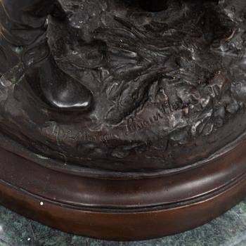 Hippolyte Moreau & Prosper Lecourtier, after. Sculpture, bronze.