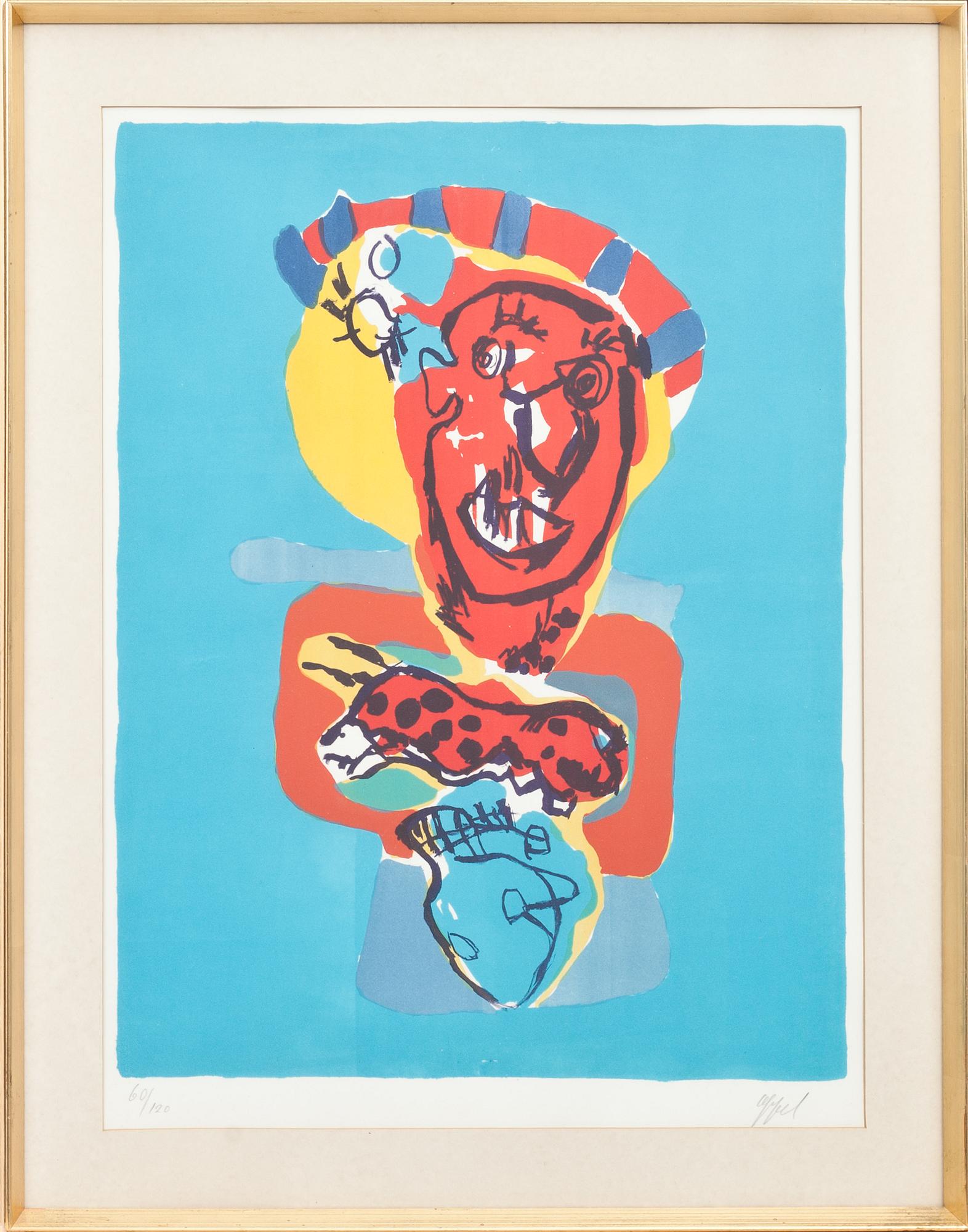 KAREL APPEL, färglitografi, signerad och numrerad 60/120.