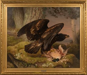 Ferdinand von Wright, An eagle with its prey.