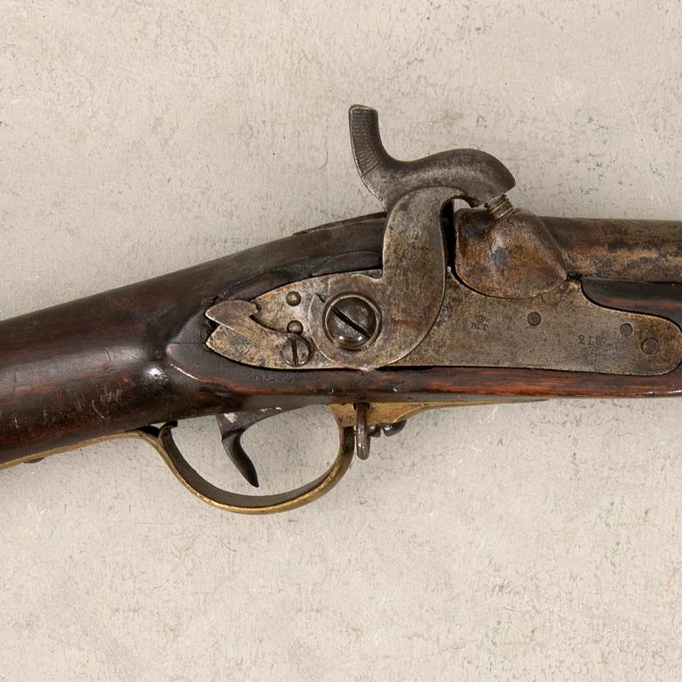 Lock rifle, Swedish, m/1845 modification.