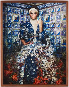 Cooper & Gorfer, "Marilina in a Tiled Room", 2014.