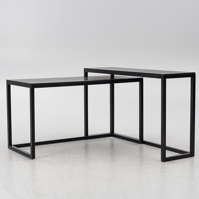 Ulla Christansson, desk and side table, "Trio", Karl Andersson & Söner, Huskvarna.