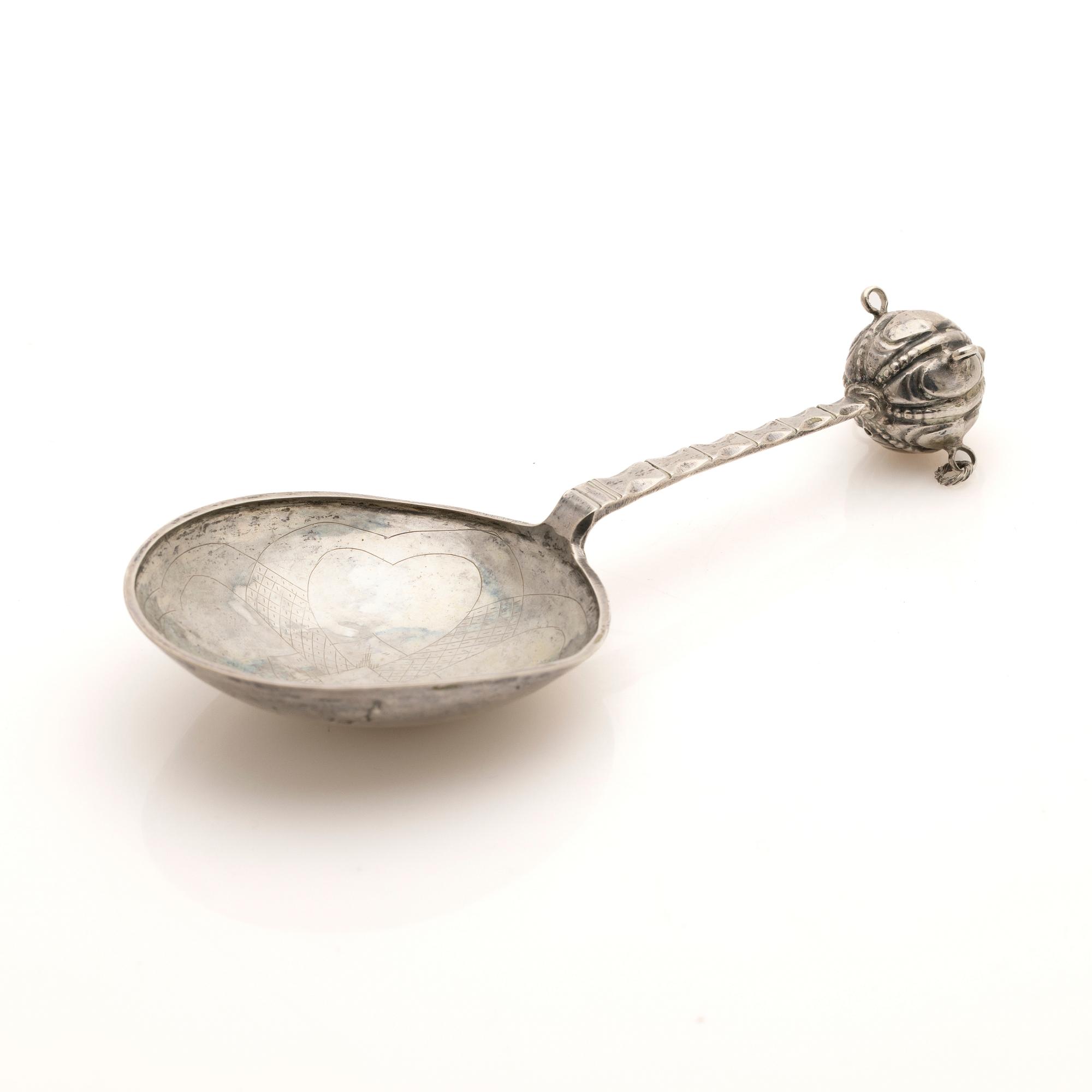 Soup spoon, silver, Conrad Gadd (active 1725–1750), Kristianstad.