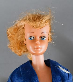 BARBIEDOCKOR, 3 st, samt TILLBEHÖR, Mattel, 1960-tal.