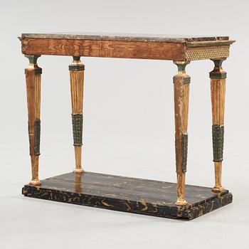 KONSOLBORD. Sengustaviansk, omkring år 1800.