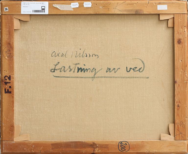 AXEL NILSSON, olja på duk, sign o dat -46.