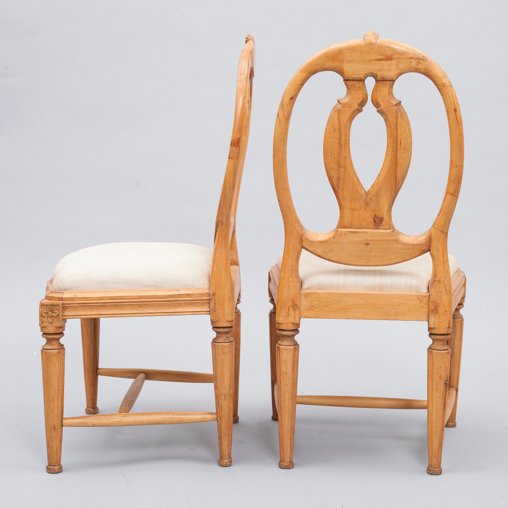 STOLAR, ett par, gustavianska, 1800-talets början.