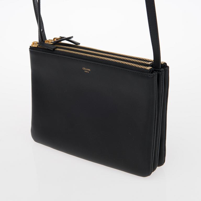 A Black Small Trio Shoulder Bag.