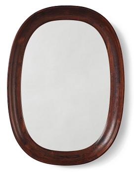 Carl Malmsten, a rare rosewood mirror, Sweden, 1950s.