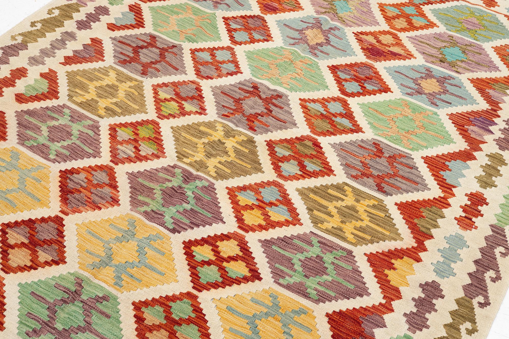 Kelim, modern, ca 240 x 170 cm.