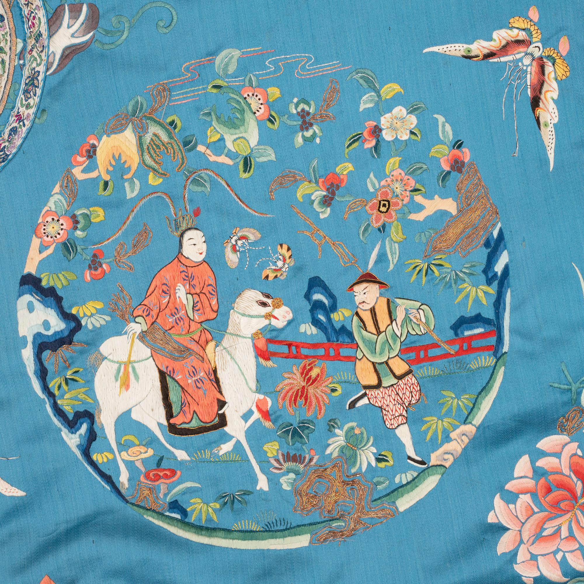 A Chinese embroidered robe, early 20th Century.