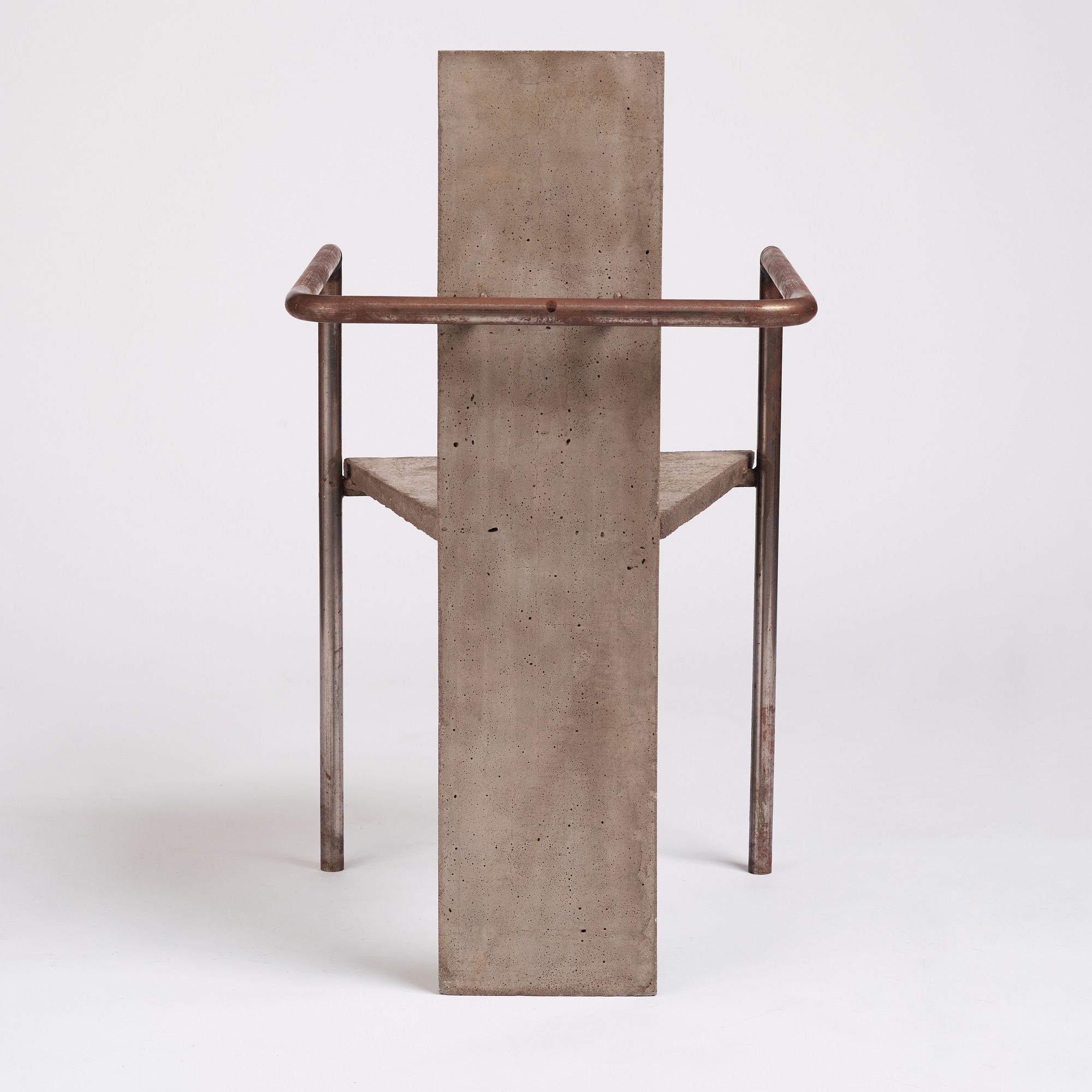 Jonas Bohlin, "Concrete", karmstol, ed. 35/100, Källemo, Värnamo 1981.