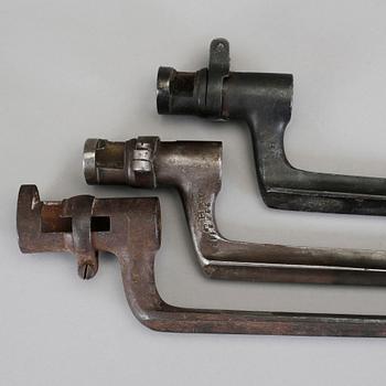BAJONETTER, 8 stycken, 1800-tal.