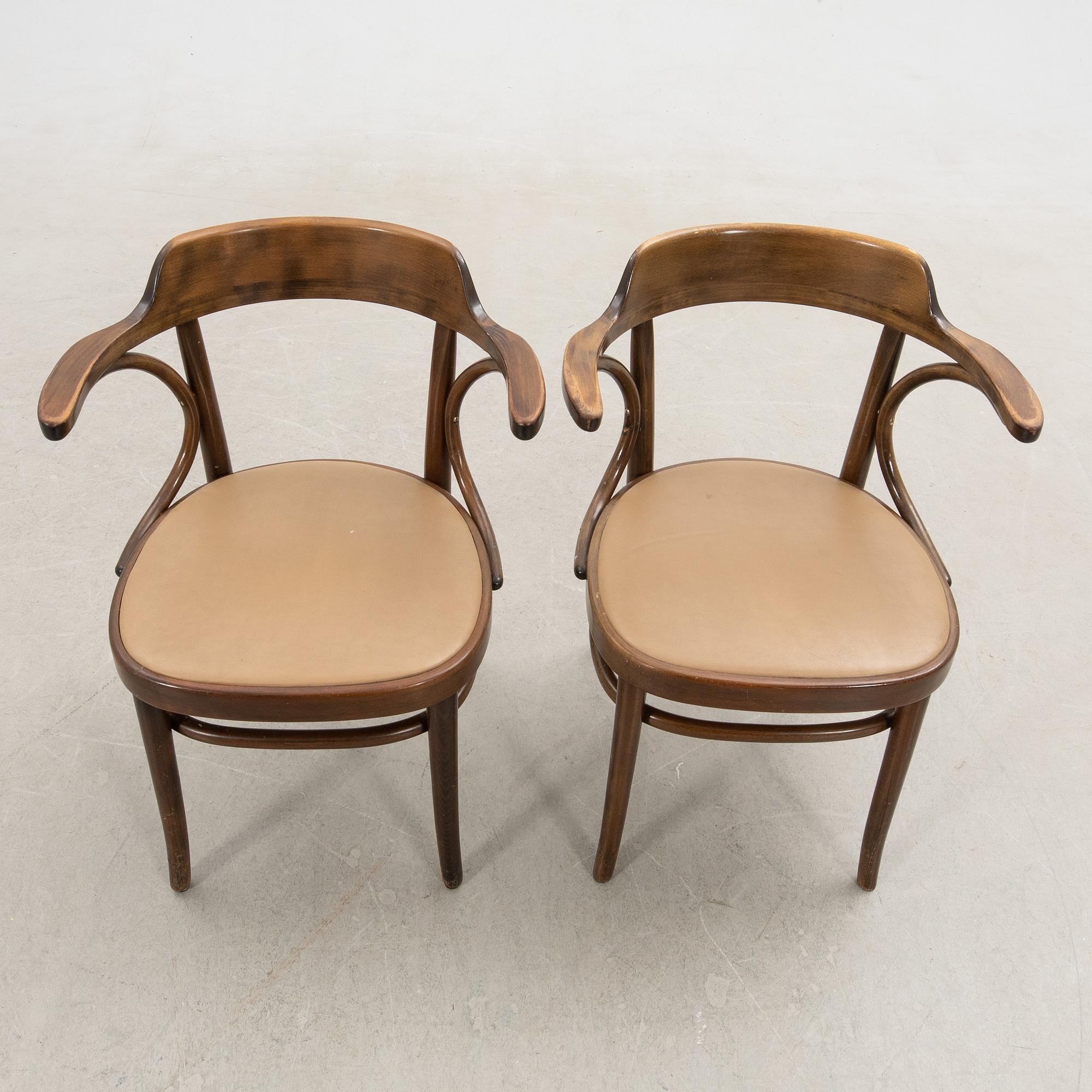 Karmstolar 6 st Gemla "Cattelin" sent 1900-tal.