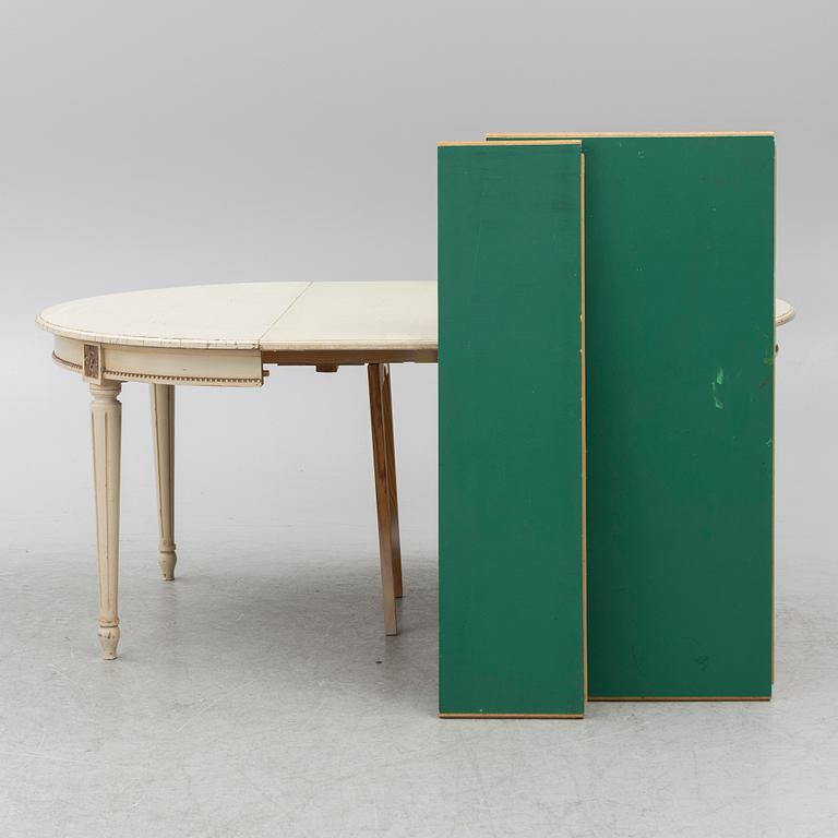 Dining table, Gustavian style, mid-20th century.