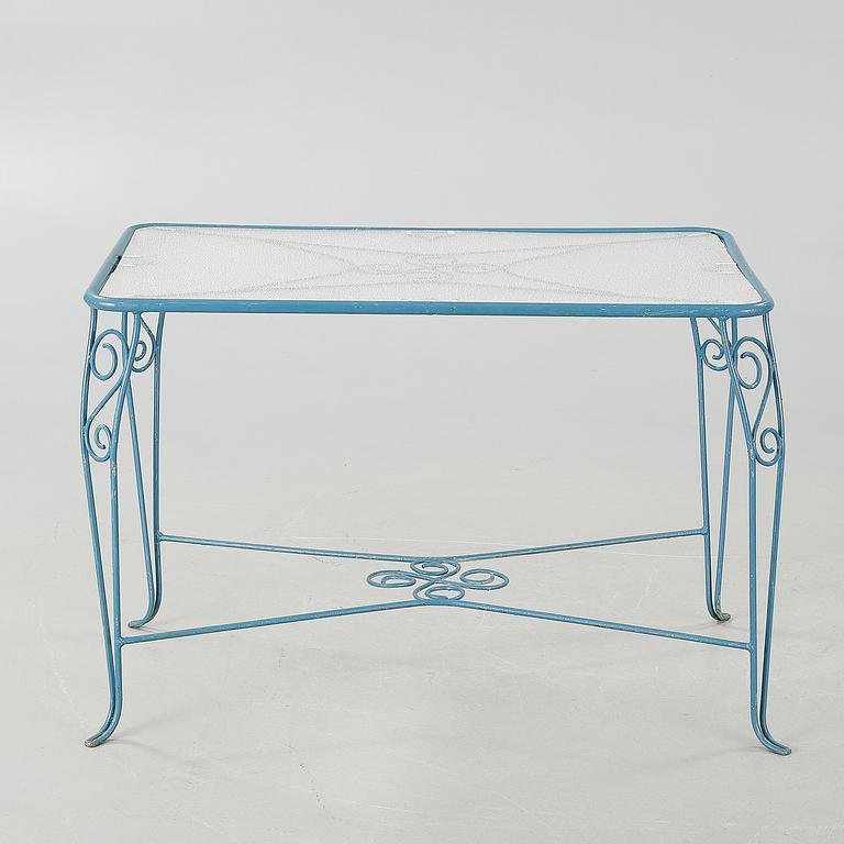 Four garden furnitures from the latter half of 20th century.