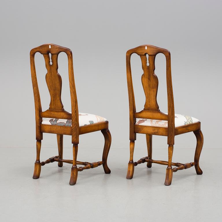 STOLAR 8 st, rokokostil, 1900-talets andra hälft.