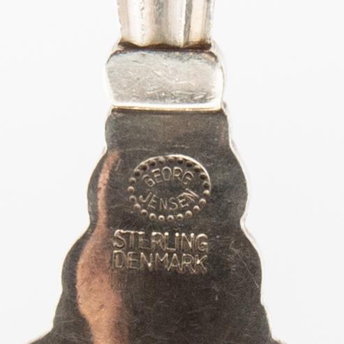 Johan Rohde, bestick 59 dlr "Konge/Achorn" sterlingsilver för Georg Jensen efter 1945.