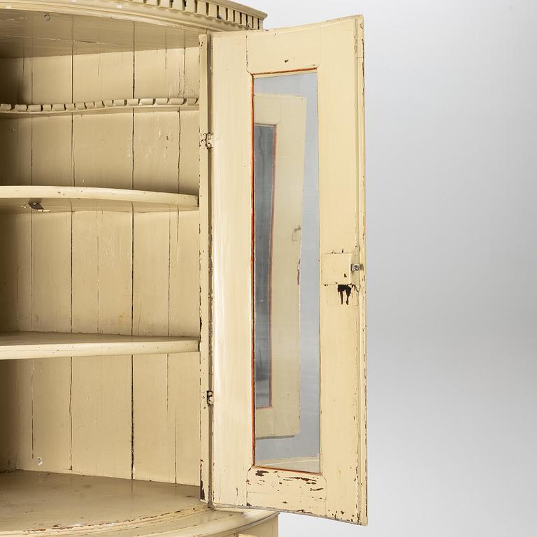 Corner cabinet, late Gustavian, circa 1800.