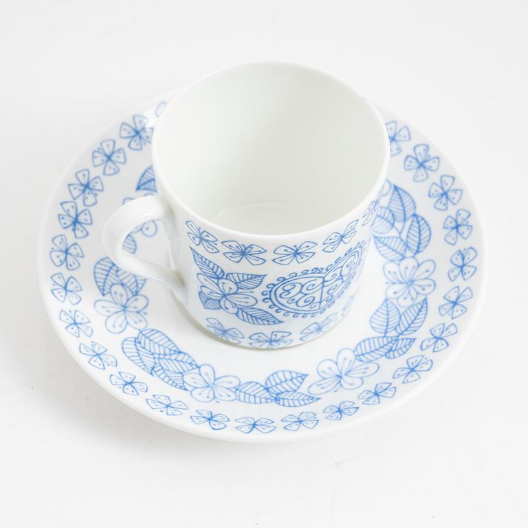 Stig Lindberg, a 24 piece porcelain coffee set, 'Boro', Gustavsberg.